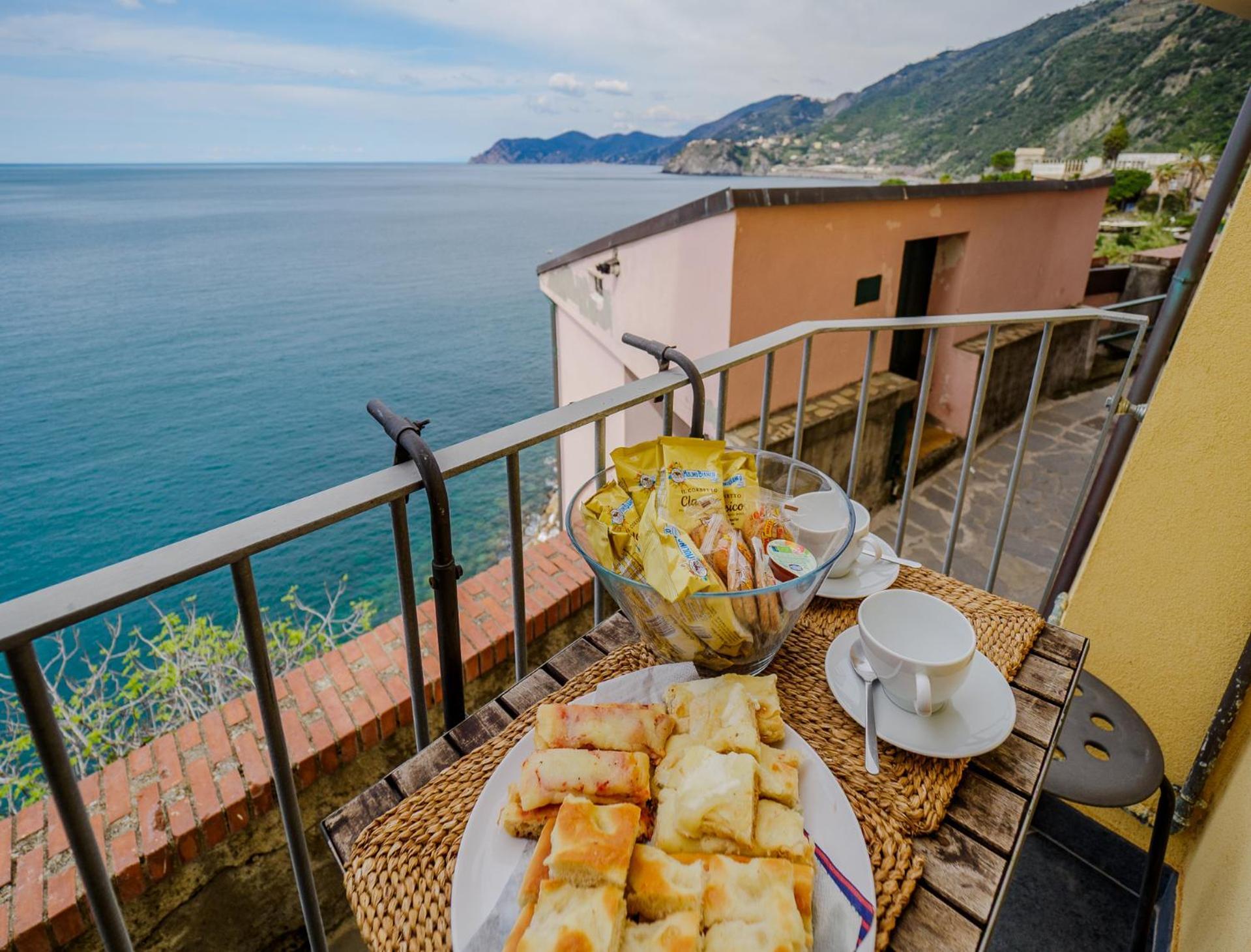 Il Baluardo Sea View Apartment On The Cliff Manarola Exterior foto