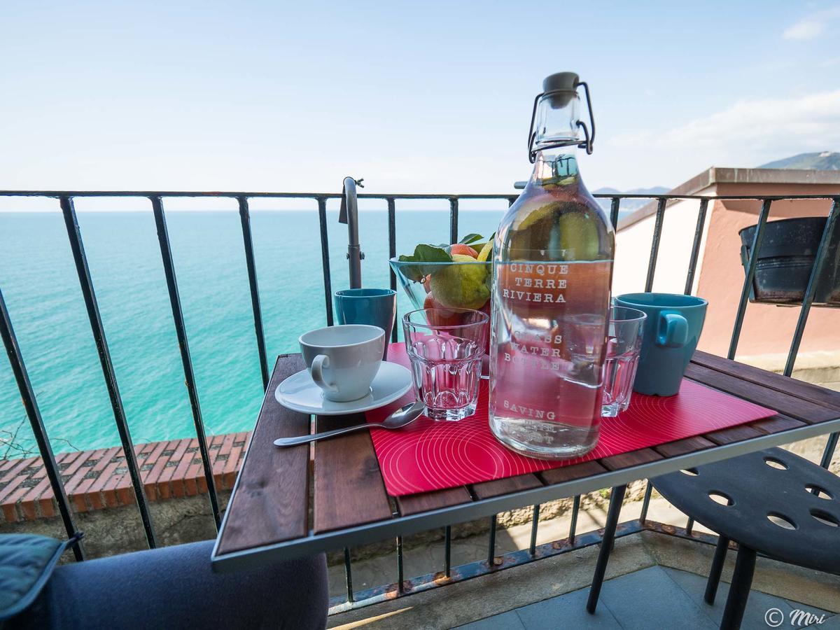 Il Baluardo Sea View Apartment On The Cliff Manarola Exterior foto